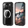 Crong Seal Cover IP68 waterdichte hoes voor iPhone 17 Pro (zwart)