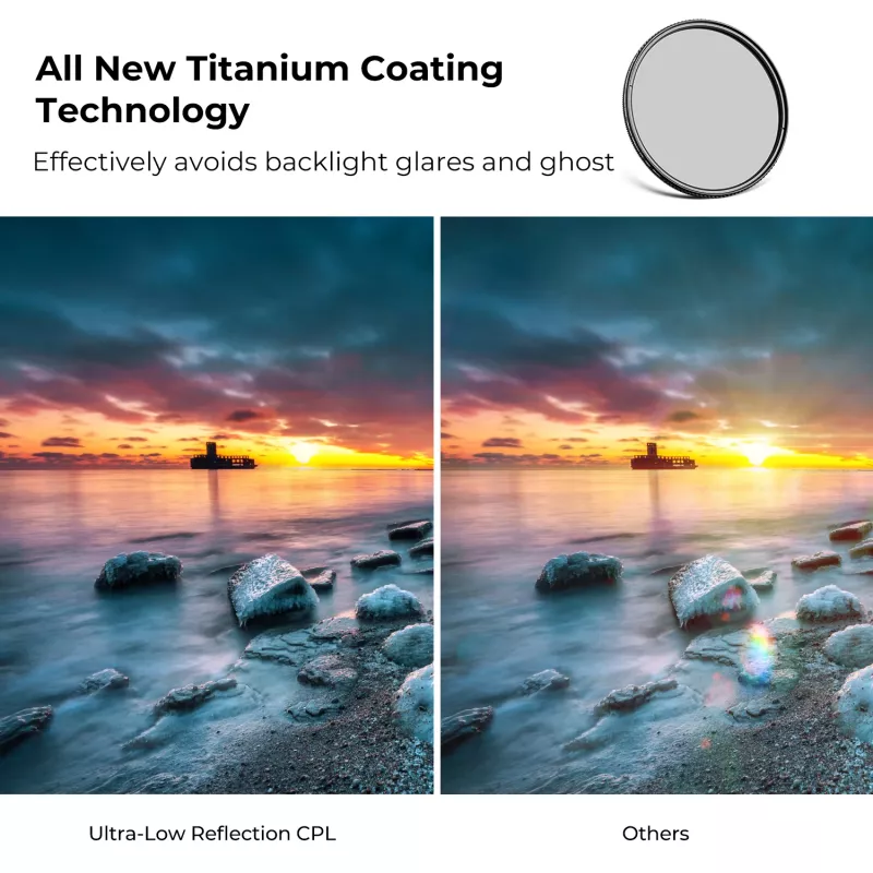 KF Concept Nano-X Ultra-Low Reflection circulair polarisatiefilter 67mm