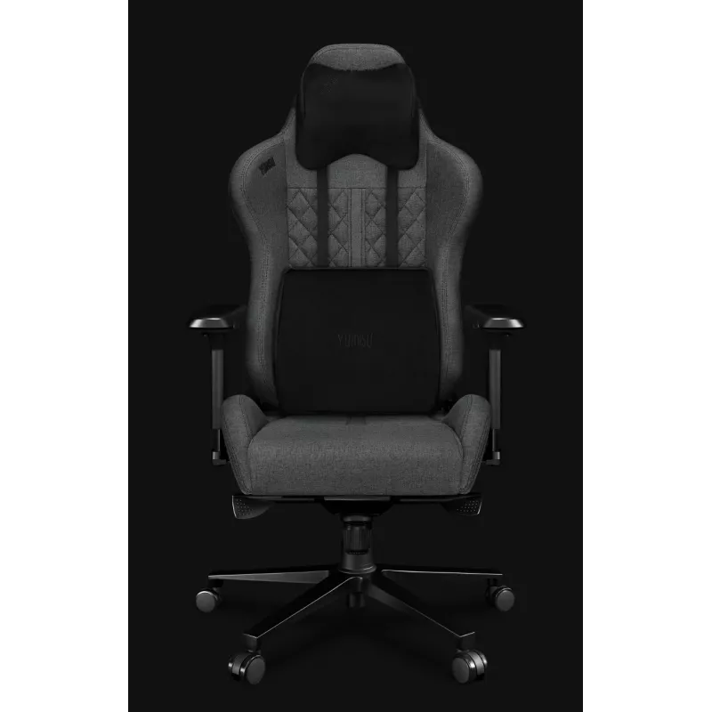 Yumisu 2050 stof grijs/zwart gamingstoel