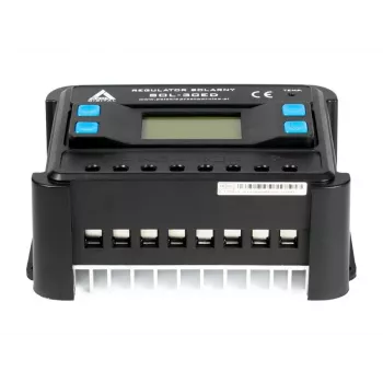 AZO Digital PWM SOL-30ED 12/24V 30A solar laadregelaar met LCD-display