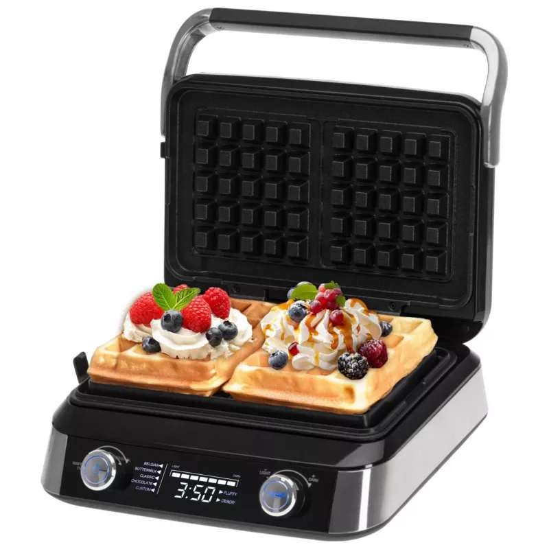 Adler AD 3084 wafelijzer, 2400 W, zwart/zilver