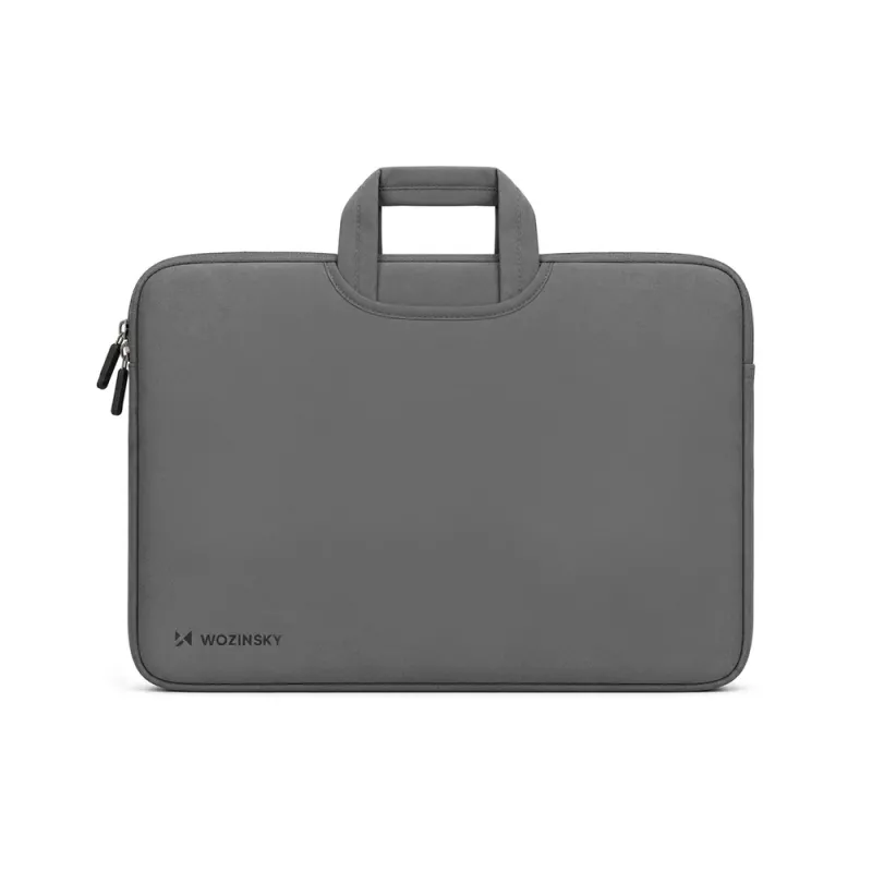 Wozinsky WNT-17G 17,3 inch neopreen laptophoes met verzonken handgreep - grijs