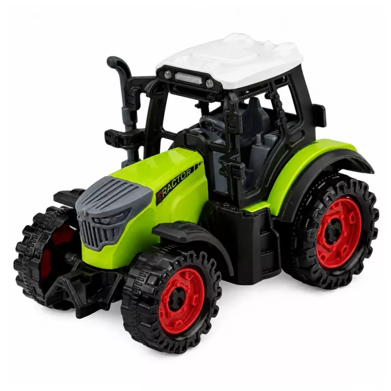 LEAN TOYS tractor met tankoplegger, wrijvingsaandrijving, landbouwmachine, 34 cm