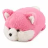 LEAN TOYS pluchen vos knuffeldier, roze zachte vacht, 16 cm