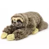 LEAN TOYS realistisch luiaard knuffeldier met klittenbandpoten 34 cm