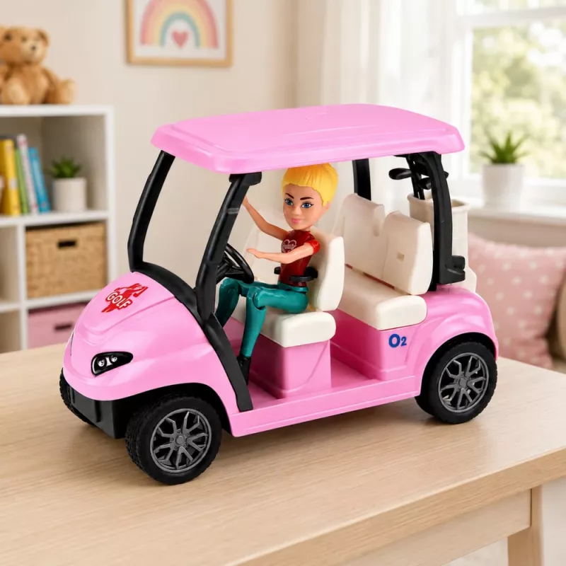 LEAN TOYS Meleks golfset voor poppen met hond golfset vakantieaccessoires