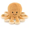 LEAN TOYS pluchen octopus knuffeldier met elastische tentakels beige 30 cm