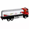 LEAN TOYS tankwagen metaal aandrijving lichten geluiden rood en wit 1:40