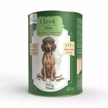 Syta Micha natvoer voor honden met hert en cranberry, graanvrij, 400g blik