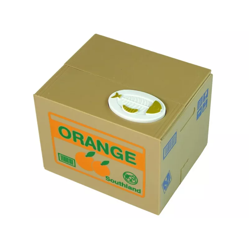 LEAN TOYS Mischief spaarpot lief katje geldbox spaarpot - witte kat met bruine box