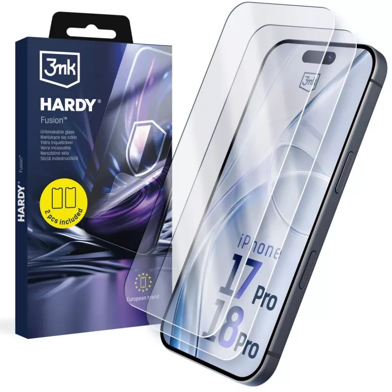 3mk Hardy Fusion hoes voor Apple iPhone 17 Pro / 18 Pro - transparant zwart
