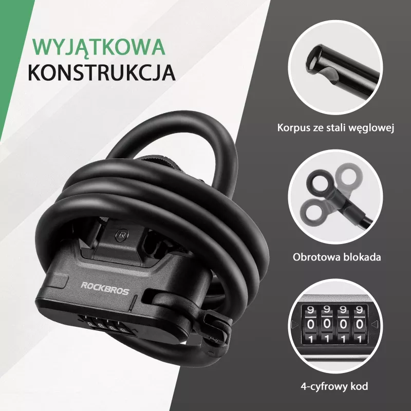 ROCKBROS RK242 schijfremslot voor e-scooter - zwart