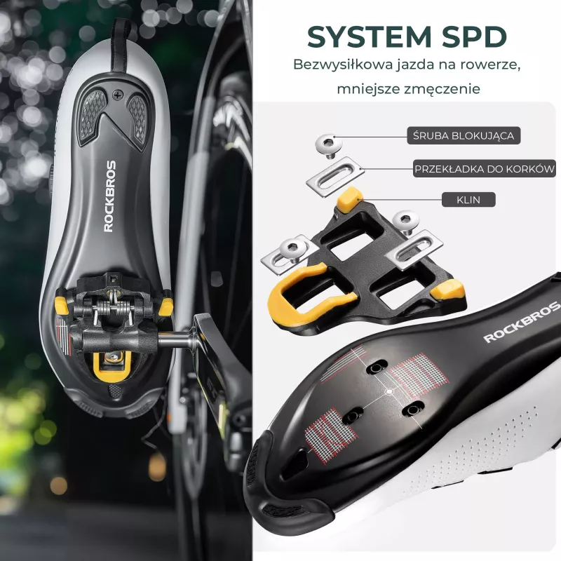 ROCKBROS RD9 carbonfiber- en titaniumlegering SPD-SL racepedalen - zwart