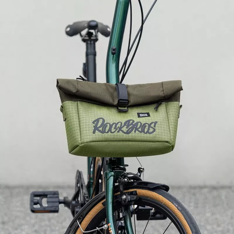 Rockbros W020-1 opvouwbare stuurtas fietstas - groen