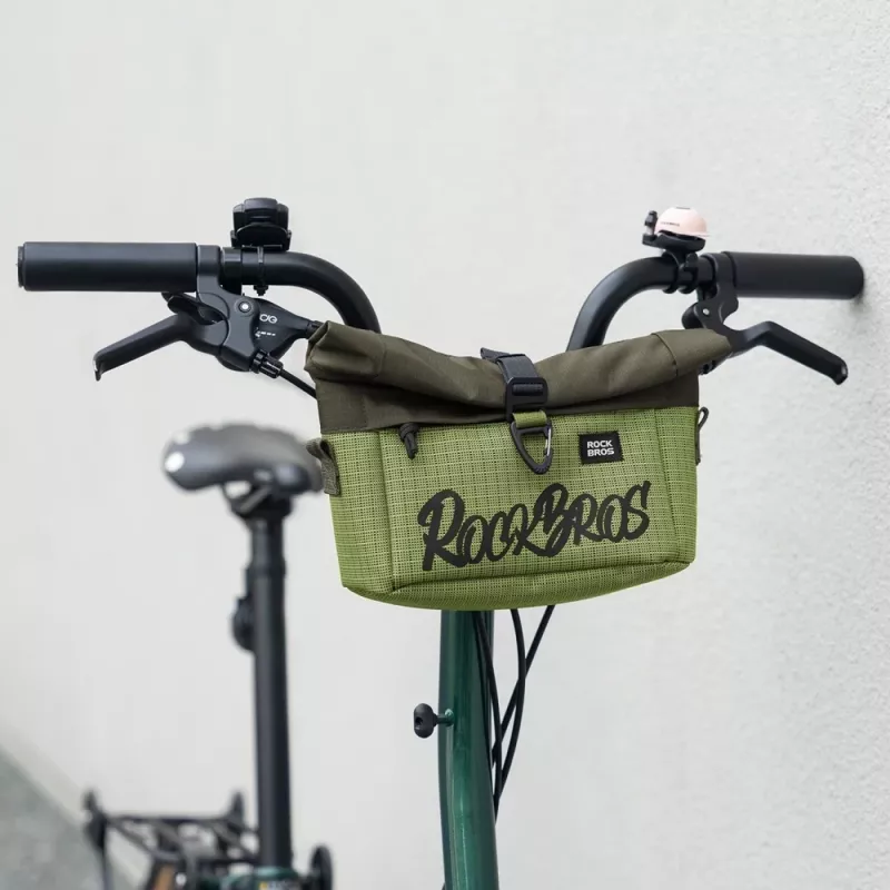 Rockbros W020-1 opvouwbare stuurtas fietstas - groen