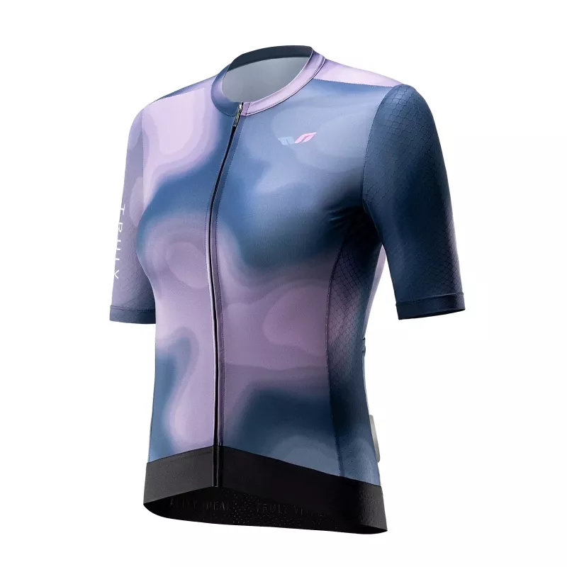 ROCKBROS dames TVI wielrentrui korte mouw navy blue maat S