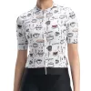 ROCKBROS dames korte mouw wielrentrui L - wit