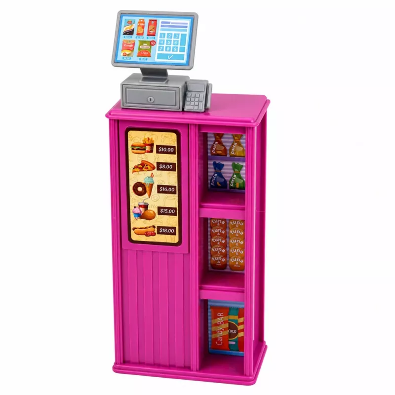 LEAN TOYS Anlily pop caissière verkoopster kassa levensmiddelen speelset