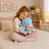 LEAN TOYS pluche octopus knuffel met elastische tentakels blauw 50 cm
