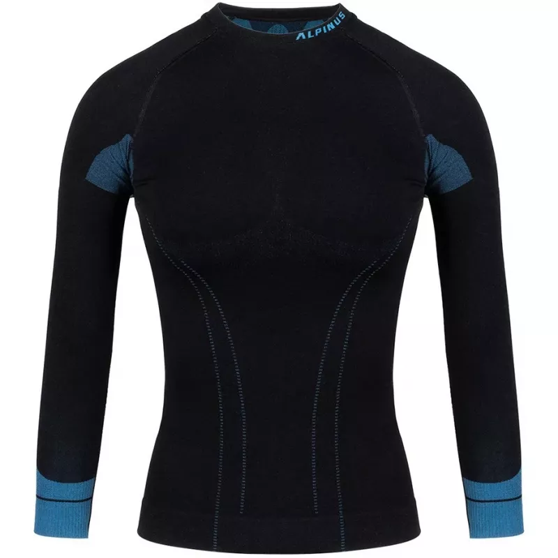 Alpinus Tactical dames thermoactieve baselayer sweatshirt zwart-blauw GT43210 maat S
