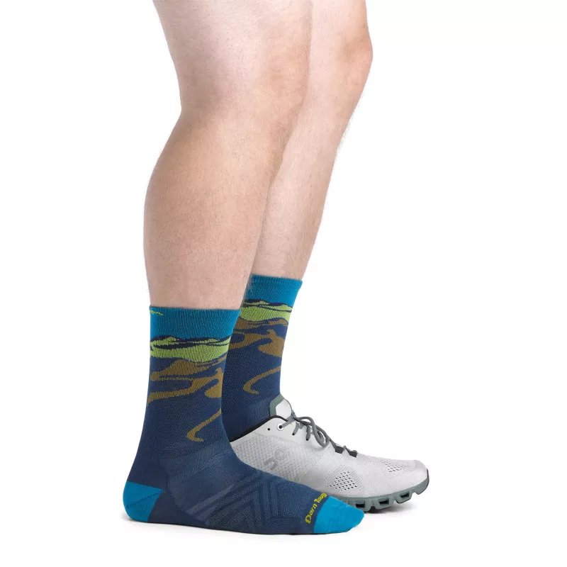 Darn Tough Ridge Runner Micro Crew ultra-lichte loopsokken - middernacht