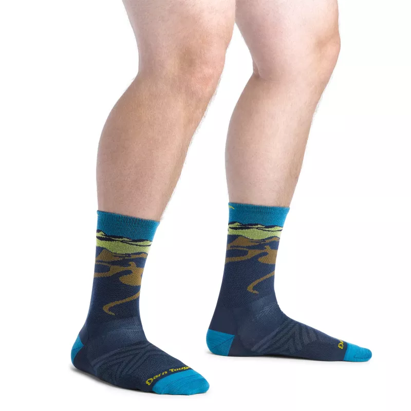 Darn Tough Ridge Runner Micro Crew ultra-lichte loopsokken - middernacht