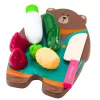 LEAN TOYS groentesnijset met plank en mes, educatief accessoire voor kinderen