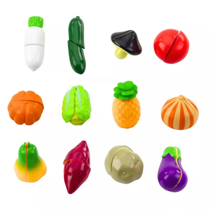 LEAN TOYS groentesnijset met plank en mes, educatief accessoire voor kinderen