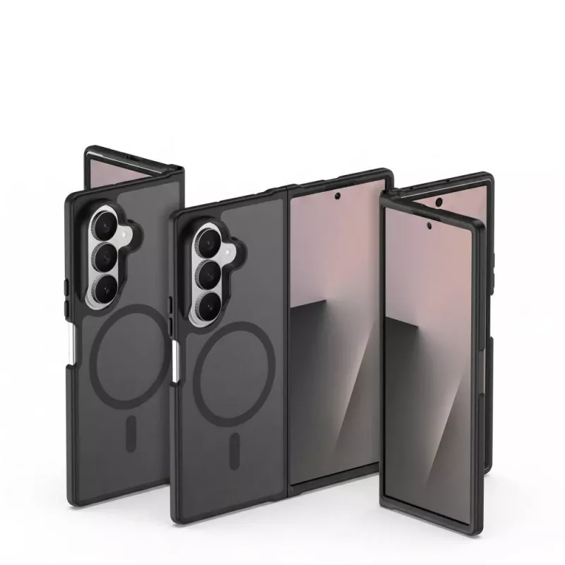 Tech-Protect Magmat MagSafe hoes voor Samsung Galaxy Z Fold 7 / 8 Ultra mat zwart