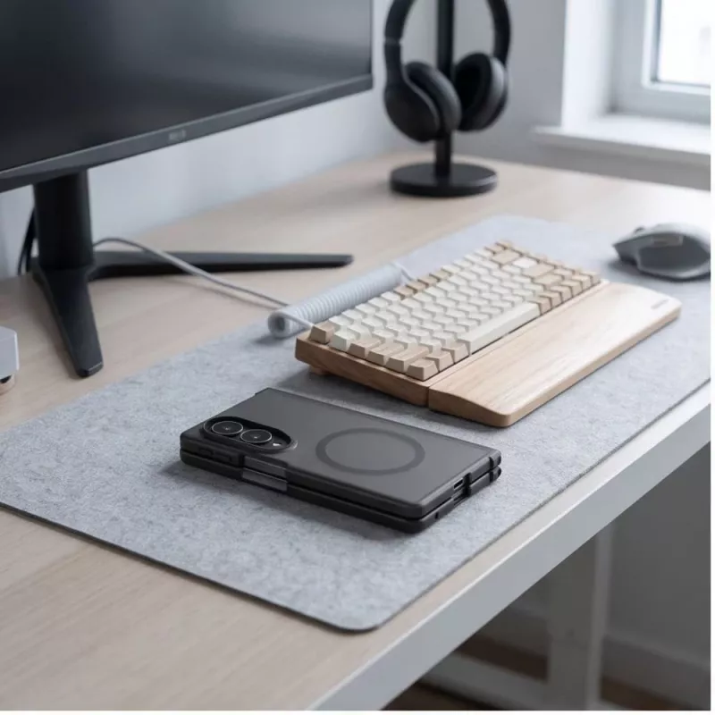 Tech-Protect Magmat MagSafe hoes voor Samsung Galaxy Z Fold 7 / 8 Ultra mat zwart