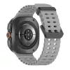 Tech-Protect Iconband Pro siliconen armband voor Samsung Galaxy Watch Ultra 1/2 47mm grijs