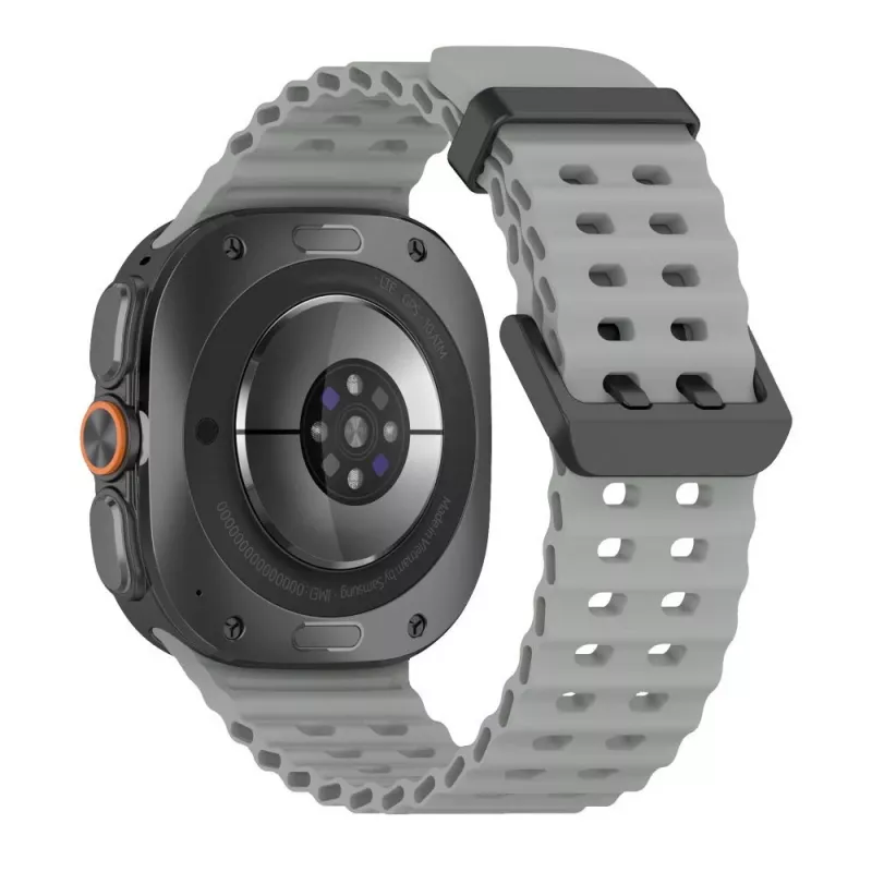Tech-Protect Iconband Pro siliconen armband voor Samsung Galaxy Watch Ultra 1/2 47mm grijs