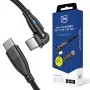 3MK Hyper Cable N-SERIES USB-C naar USB-C 2m 20V/3A 60W zwart - draaibaar