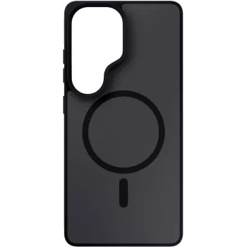 3MK Smoke MagCase voor Samsung Galaxy S26 Ultra - zwart doorschijnend mat, MagSafe, Absorber175™ valbeveiliging
