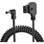 Newell D-Tap naar DC 5,5x2,5mm spiraalkabel, 90cm, zwart