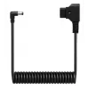 Newell D-Tap naar DC 5,5x2,5mm spiraalkabel, 90cm, zwart