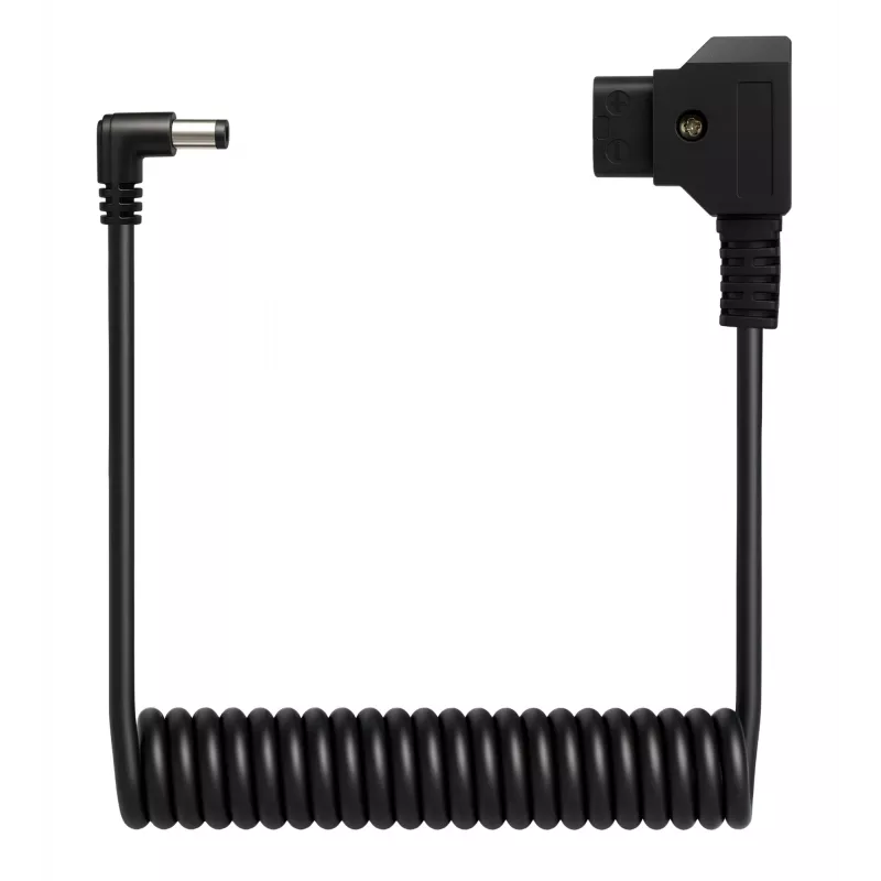 Newell D-Tap naar DC 5,5x2,5mm spiraalkabel, 90cm, zwart