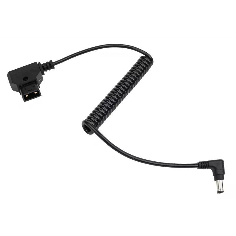 Newell D-Tap naar DC 5,5x2,5mm spiraalkabel, 90cm, zwart