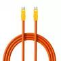 Newell USB-C naar USB-C kabel 100W, 2m, siliconen, oranje-geel