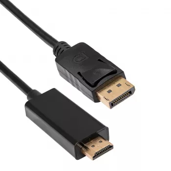 AKYGA AK-AV-05 DisplayPort-naar-HDMI-kabel 1,8 m zwart