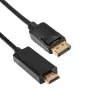 AKYGA AK-AV-05 DisplayPort-naar-HDMI-kabel 1,8 m zwart