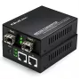 Qoltec bidirectionele mediaconverter-switch Ethernet 2x RJ45 2x SFP | 1000Mb/s | 5V