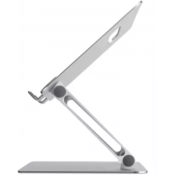 Camrock AP-2D laptopstandaard, 11–15,6 inch, in hoogte en helling verstelbaar, opvouwbaar, aluminium (CR4280)