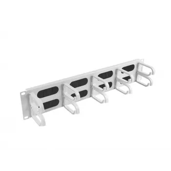 Lanberg 19 inch 2U type B horizontale kabelorganizer, grijs