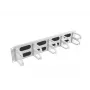 Lanberg 19 inch 2U type B horizontale kabelorganizer, grijs