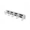 Lanberg 19 inch 2U type B horizontale kabelorganizer, grijs