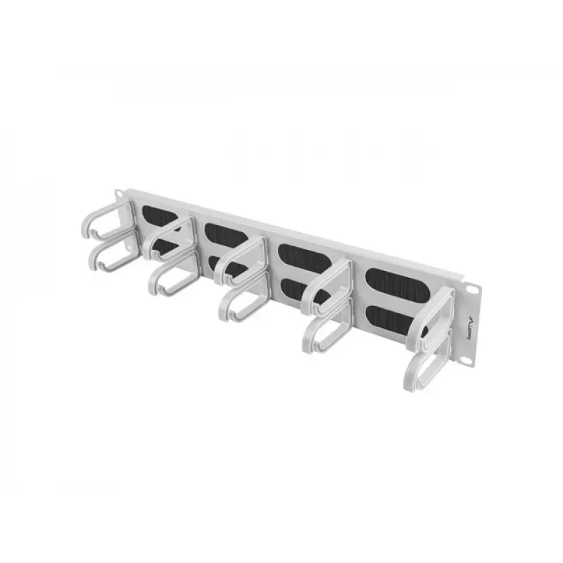 Lanberg 19 inch 2U type B horizontale kabelorganizer, grijs
