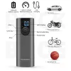 ROCKBROS Elektrische fietspomp met LED-display, USB-C-laden, 150 PSI, Presta/Schrader/Dunlop, Zwart