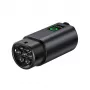 HURTEL V2L-adapter Type 2 naar Schuko 3500W met vermogensweergave en tas - Zwart