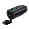 HURTEL V2L-adapter Type 2 naar Schuko 3500W met vermogensweergave en tas - Zwart